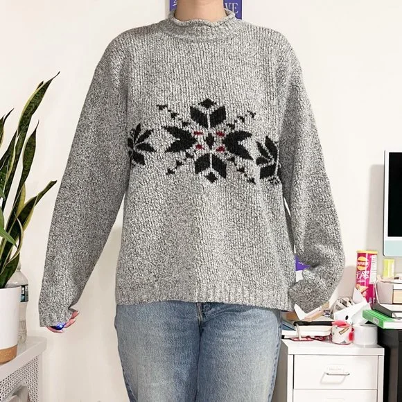 Vintage 90s Mockneck Sweater - Picture 3 of 7